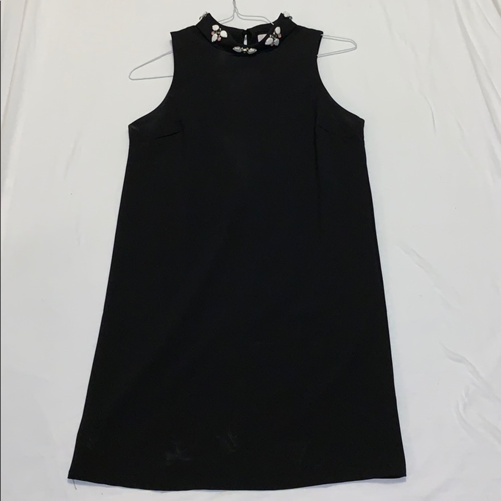 Black Designer Dress with Stones at the Top